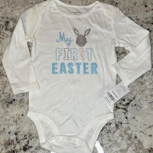 *BRAND NEW/NEVER WORN* Carter's "My First Easter" 18 M Long Sleeved Onesie